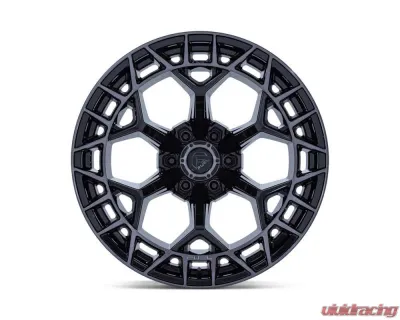 Fuel FC873 Charger 17x9 5x127 1mm Gloss Black Brushed Face Dark Tint - FC873BT17905001