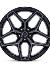 FUEL Off-Road Flux Wheel 20x10 5x127 | 5x5 -18mm Gloss Black Brushed Face w/ Gray Tint                                     - FC854BT20105018N - Image 3