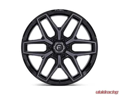 FUEL Off-Road Flux Wheel 18x9 6x139.7 1mm Gloss Black Brushed Face w/Gray Tint - FC854BT18906801