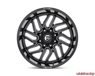 FUEL D807 Hurricane Wheel 20x9 5x150 20mm Gloss Black Milled - D80720905657