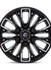 FUEL D849 Rebar Wheel 17x9 6x120 1mm Gloss Black Milled                                     - D84917909450 - Image 3