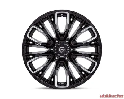 FUEL D849 Rebar Wheel 17x9 6x120 1mm Gloss Black Milled - D84917909450