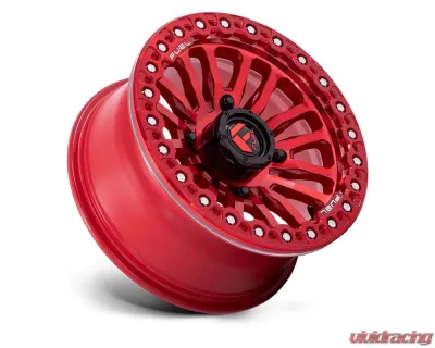 FUEL FV125 Rincon UTV Beadlock Wheel 15x7 4x137 10mm Candy Red - FV125QX15704810