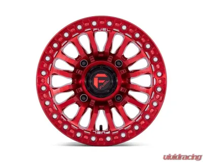 FUEL FV125 Rincon UTV Beadlock Wheel 15x7 4x137 10mm Candy Red - FV125QX15704810