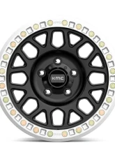 KMC KM234 Grenade Desert Beadlock Wheel 20x9 Blank -12mm Satin Black                                     - KM2342900L712N - Image 3