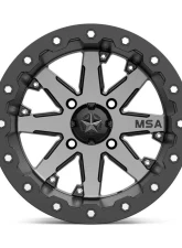 MSA Offroad M21 LOK Wheel 14x10 4x4x110 -10mm Charcoal Tint                                     - M21-04010 - Image 3