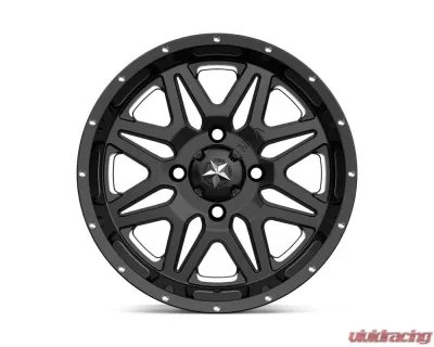 MSA Offroad M26 Vibe Wheel 14x7 4x4x156 +0mm Milled Gloss Black - M26-04756M