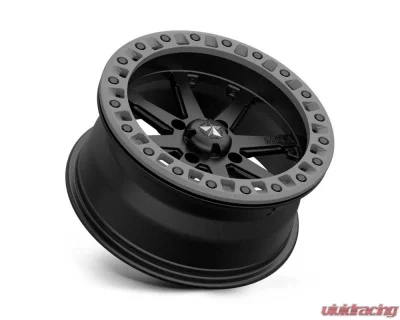 MSA Offroad M31 LOK2 Wheel 15x7 4x4x137 +0mm Satin Black Matte Gray Ring - M31-05737