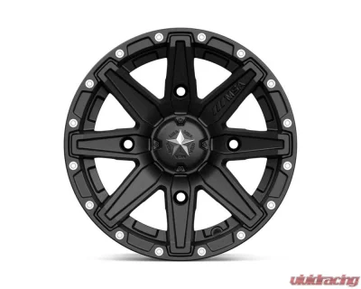 MSA Offroad M33 Clutch Wheel 12x7 4x4x156 +10mm Satin Black - M33-02756