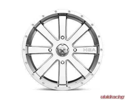 MSA Offroad M34 Flash Wheel 24x7 4x4x137 +0mm Chrome - M34-024737C