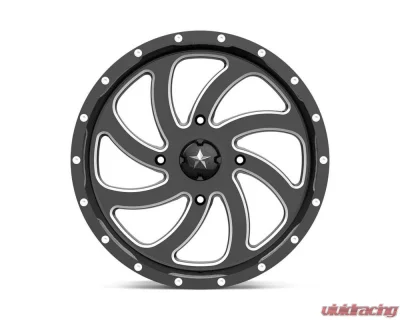 MSA Offroad M36 Switch Wheel 20x7 4x4x156 +0mm Gloss Black Milled - M36-020756M