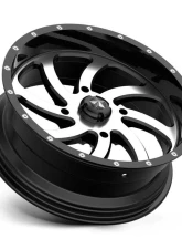 MSA Offroad M36 Switch Wheel 20x7 4x4x137 +0mm Machined Gloss Black                                     - M36-020737 - Image 2