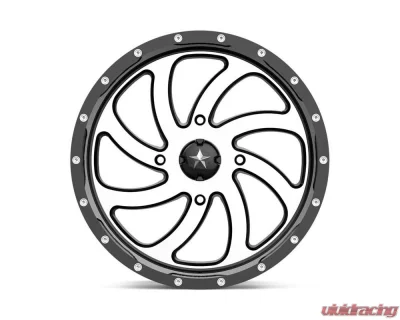 MSA Offroad M36 Switch Wheel 20x7 4x4x137 +0mm Machined Gloss Black - M36-020737