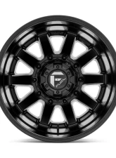 FUEL D538 Maverick Dualie Rear Black & Milled 1-Piece Cast Wheel 22x8.25 8x200 -201mm                                     - D53822829235 - Image 3