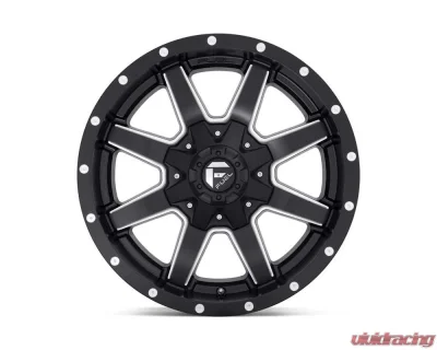 FUEL D538 Maverick AUS Black & Milled 1-Piece Cast Wheel 17x8.5 6x114.3 | 6x139.7 32mm - D53817852760