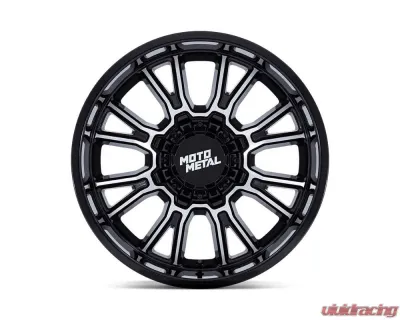 Moto Metal MO810 Legacy Wheel 17x9 6x135/6x139.7 20mm Gloss Black Machined - MO810BD17906720