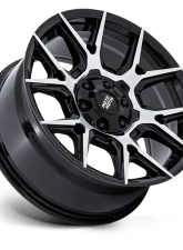 Moto Metal MO813 Mason Wheel 17x8.5 6x139.7 0mm Gloss Black w/Machined Face                                     - MO813BD17856800 - Image 2