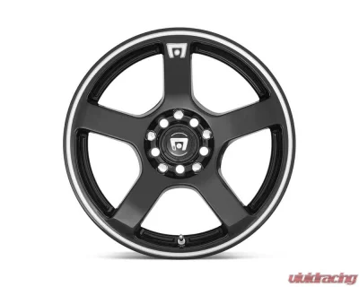 Motegi MR116 Wheel 16x7 5x5x100/5x114.3 +40mm Gloss Black Machined Flange - MR11667031340