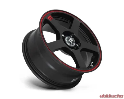 Motegi MR116 Wheel 16x7 4x4x100/4x114.3 +40mm Matte Black Red Racing Stripe - MR11667098740