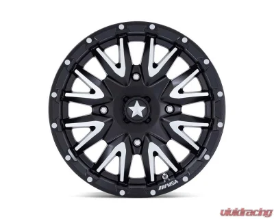 MSA Offroad M49 Creed Wheel 16x7 4x156 10mm Matte Black Machined - MA049MD16704410