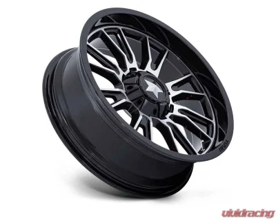 MSA Offroad M51 Thunderlip Wheel 20x7 4x137/4x156 0mm Gloss Black Machined - MA051BD20704A00