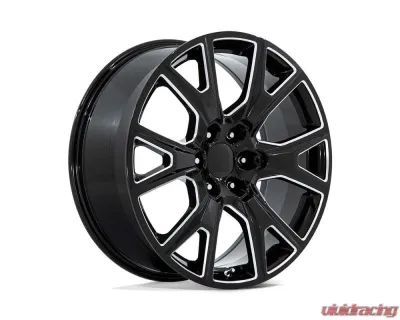 Performance Replicas PR199 24x10 6x5.5 31mm Gloss Black Milled - 199M-2415831