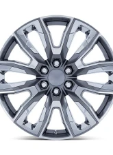 OE Creations PR225 Wheel 24x10 6x139.7 31mm Gloss Gunmetal Machined With Chrome Accents                                     - PR225AP24106131 - Image 3