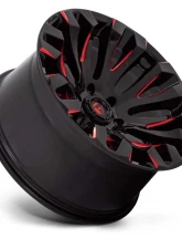 FUEL D829 Quake Wheel 18x9 5x4.5 1mm Gloss Black Milled Red Tint                                     - D82918906550 - Image 2
