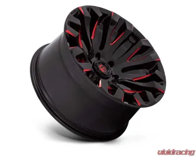 FUEL D829 Quake Wheel 18x9 5x4.5 1mm Gloss Black Milled Red Tint - D82918906550