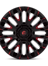 FUEL D829 Quake Wheel 18x9 5x4.5 1mm Gloss Black Milled Red Tint                                     - D82918906550 - Image 3
