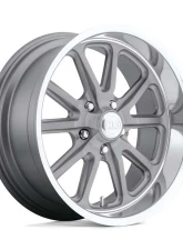 US Mag 1PC U111 Rambler 18x7 5x120.65 1mm Textured Gray w/Diamond Cut Lip                                     - U11118706140 - Image 3