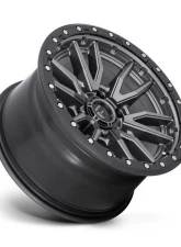 FUEL D680 Rebel Wheel 22x9 6x135 20mm Matte Gun Metal Black Bead Ring                                     - D68022908957 - Image 2