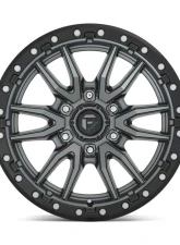 FUEL D680 Rebel Wheel 22x9 6x135 20mm Matte Gun Metal Black Bead Ring                                     - D68022908957 - Image 3