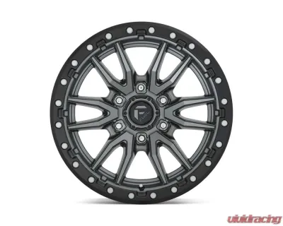 FUEL D680 Rebel Wheel 22x9 6x135 20mm Matte Gun Metal Black Bead Ring - D68022908957