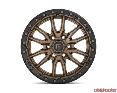 FUEL D681 Rebel Wheel 22x9 6x135 20mm Matte Bronze Black Bead Ring - D68122908957