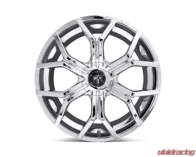DUB S207 Royalty Wheel 22x9.5 Blank 40mm Chrome Plated - S207229500+40D