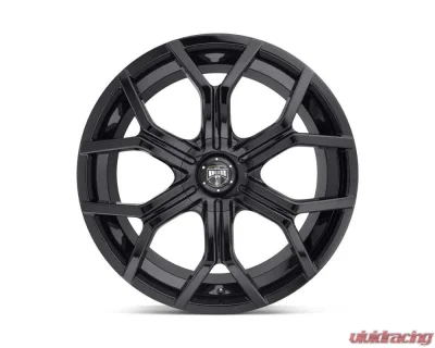 DUB 1PC S208 Royalty Wheel 24x9.5 Blank +30mm Gloss Black - S208249500+30D