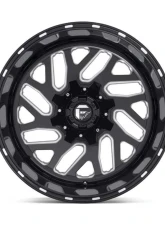 FUEL D581 Triton Black & Milled 1-Piece Cast Wheel 20x12 8x180 -43mm                                     - D58120201847 - Image 3