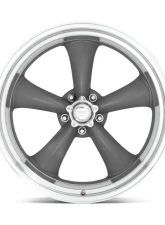 American Racing VN215 Classic Torq Thrust II 1 PC 18x10 Blank +6mm Mag Gray Machined Lip Wheel                                     - VN2158100 - Image 2