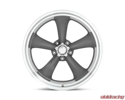 American Racing VN215 Classic Torq Thrust II 1 PC 18x10 Blank +6mm Mag Gray Machined Lip Wheel - VN2158100