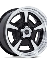 American Racing Vintage VN517 Marauder Wheel 20x10 5x127 | 5x5 6mm Gloss Black Machined w/Diamond Cut Lip                                     - VN517BD20105006 - Image 3
