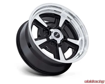 American Racing Vintage VN517 Marauder Wheel 20x8.5 5x120.65 6mm Gloss Black Machined w/Diamond Cut Lip - VN517BD20853406