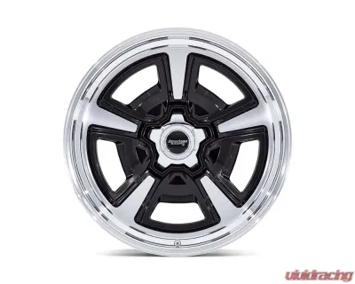 American Racing Vintage VN517 Marauder Wheel 20x8.5 5x120.65 6mm Gloss Black Machined w/Diamond Cut Lip - VN517BD20853406