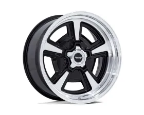 American Racing Vintage VN517 Marauder Wheel 20x8.5 5x139.7 6mm Gloss Black Machined w/Diamond Cut Lip