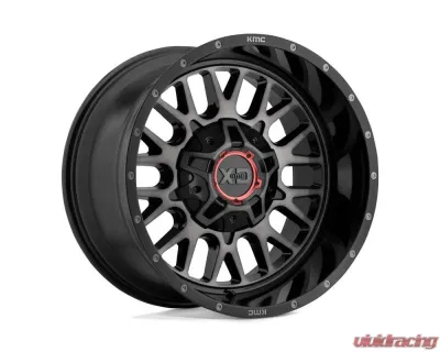 XD Series XD842 Snare Wheel 20x9 8x165.1 +18mm Gloss Black Gray Tint - XD84229080318