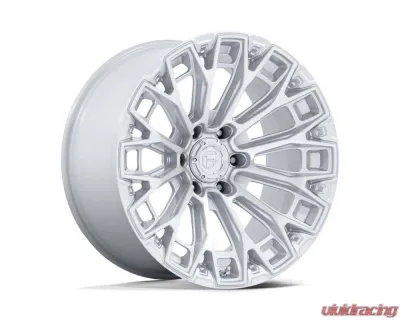FUEL Off-Road FC882 Trax Wheel 17x9 6x139.7 20 Gloss Silver W/ Machined Face - FC882SD17906820
