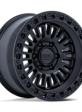 KMC Wheels KM554 Aztec Wheel 17x8.5 6x135 0mm Matte Black w/Gloss Black Lip                                     - KM554MB17856300 - Image 3