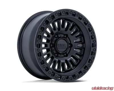 KMC Wheels KM554 Aztec Wheel 17x8.5 6x135 0mm Matte Black w/Gloss Black Lip - KM554MB17856300