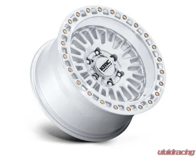 KMC Wheels KM554 Aztec Wheel 17x8.5 5x127 0mm Gloss Silver w/Machined Face - KM554SD17855000