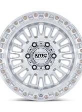 KMC Wheels KM554 Aztec Wheel 17x8.5 5x127 0mm Gloss Silver w/Machined Face                                     - KM554SD17855000 - Image 3